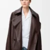 Jacke mit Schleife aus Nappa-Lammleder Jacke mit Schleife aus Nappa-Lammleder