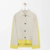 Jacke mit Umschlag aus Lammveloursleder Jacke mit Umschlag aus Lammveloursleder