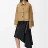 Jacke mit Umschlag aus Lammveloursleder Jacke mit Umschlag aus Lammveloursleder