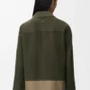Jacke mit Umschlag aus Lammveloursleder Jacke mit Umschlag aus Lammveloursleder
