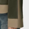 Jacke mit Umschlag aus Lammveloursleder Jacke mit Umschlag aus Lammveloursleder