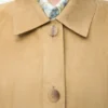 Jacke mit Umschlag aus Lammveloursleder Jacke mit Umschlag aus Lammveloursleder