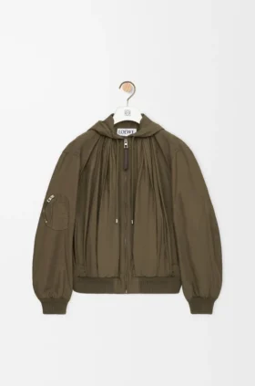 Kapuzenjacke aus Baumwollmischung