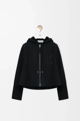 Kapuzenjacke aus Lammfell