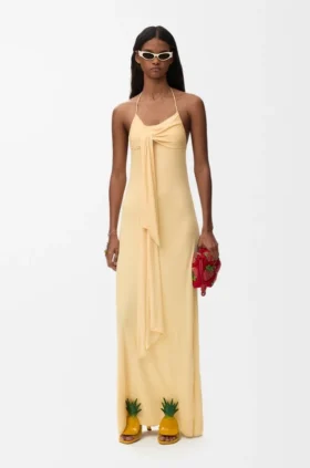 Kleid aus Viskose-Crêpe
