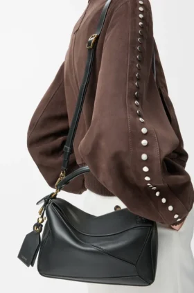Kleine «Featherlight Puzzle»-Tasche aus Nappa-Lammleder