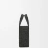 Kleine Font Tote im Loewe-Schriftzug aus Raffia Kleine Font Tote im Loewe-Schriftzug aus Raffia