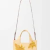 Kleine Font Tote im Loewe-Schriftzug aus Raffia Kleine Font Tote im Loewe-Schriftzug aus Raffia