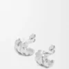 Kleine Nest-Creolen aus Sterlingsilber und Emaille Kleine Nest-Creolen aus Sterlingsilber und Emaille