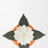 Kleine Orchideen-Kerze mit Deckel aus klassischem Kalbsleder und Messing Kleine Orchideen-Kerze mit Deckel aus klassischem Kalbsleder und Messing