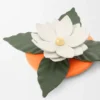 Kleine Orchideen-Kerze mit Deckel aus klassischem Kalbsleder und Messing Kleine Orchideen-Kerze mit Deckel aus klassischem Kalbsleder und Messing