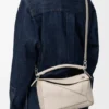 Kleine Panta Puzzle-Tasche aus glänzendem Kalbsleder Kleine Panta Puzzle-Tasche aus glänzendem Kalbsleder