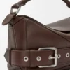 Kleine Puzzle-Biker-Tasche aus glänzendem Kalbsleder Kleine Puzzle-Biker-Tasche aus glänzendem Kalbsleder