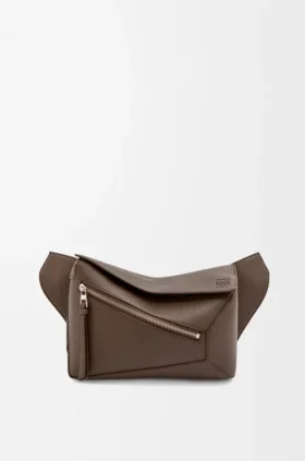 Kleine Puzzle Bumbag aus genarbtem Kalbsleder