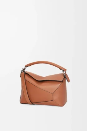 Kleine Puzzle Edge-Tasche aus klassischem Kalbsleder
