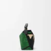 Kleine Puzzle Edge-Tasche aus Raffia und Kalbsleder Kleine Puzzle Edge-Tasche aus Raffia und Kalbsleder