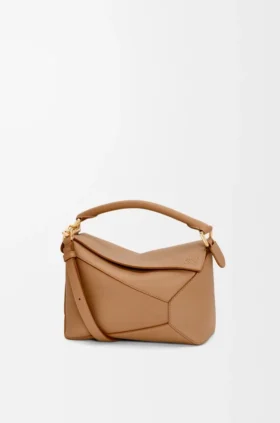 Kleine Puzzle Edge-Tasche aus weichem, genarbtem Kalbsleder