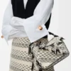 Kleine Puzzle-Tasche aus gewebtem Textil