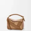 Kleine Puzzle-Tasche aus klassischem Kalbsleder und Wildleder Kleine Puzzle-Tasche aus klassischem Kalbsleder und Wildleder