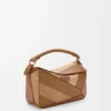 Kleine Puzzle-Tasche aus klassischem Kalbsleder und Wildleder Kleine Puzzle-Tasche aus klassischem Kalbsleder und Wildleder