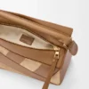 Kleine Puzzle-Tasche aus klassischem Kalbsleder und Wildleder Kleine Puzzle-Tasche aus klassischem Kalbsleder und Wildleder