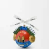 Knight cat Christbaumkugel aus Glas
