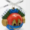 Knight cat Christbaumkugel aus Glas