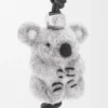 Koala-Anhänger aus Filz und Kalbsleder Koala-Anhänger aus Filz und Kalbsleder