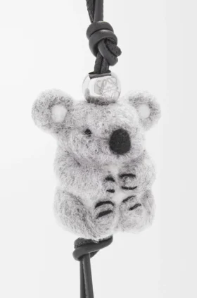 Koala-Anhänger aus Filz und Kalbsleder