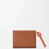 Kompaktes Portemonnaie mit Knot-Motiv aus glänzendem Nappa-Kalbsleder Kompaktes Portemonnaie mit Knot-Motiv aus glänzendem Nappa-Kalbsleder