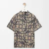 Kurzarmhemd aus Baumwoll-Frottee-Jacquard Kurzarmhemd aus Baumwoll-Frottee-Jacquard