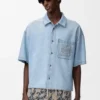 Kurzarmhemd aus Denim Kurzarmhemd aus Denim