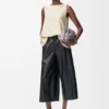 Kurze Hose aus Nappa-Lammleder Kurze Hose aus Nappa-Lammleder