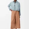 Kurze Hose aus Nappa-Lammleder und Ziegenveloursleder