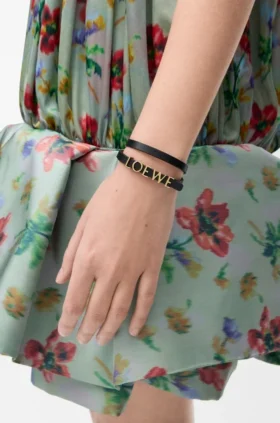 Loewe-Armband «Double Wrap» aus Kalbsleder
