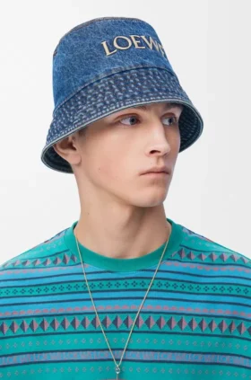 Loewe Bucket-Hut aus Denim