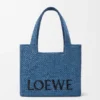 Loewe Font Tote in Raffia, mittelgross Loewe Font Tote in Raffia, mittelgross