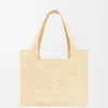 Loewe Font Tote in Raffia, mittelgross Loewe Font Tote in Raffia, mittelgross