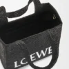 Loewe Font Tote in Raffia, mittelgross Loewe Font Tote in Raffia, mittelgross