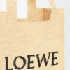 Loewe Font Tote in Raffia, mittelgross Loewe Font Tote in Raffia, mittelgross