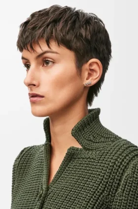 Loewe Graphic Einzelohrring aus Sterlingsilber