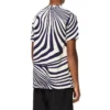 Loewe Herren-Kurzarm-T-Shirt aus Baumwolle mit Streifen, weiss-blau, H526341X72-2091