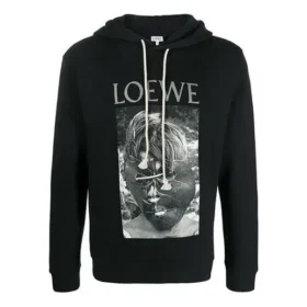 Loewe Herrenmaske mit Aufdruck, schwarz H6109730Pc-1100