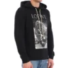 Loewe Herrenmaske mit Aufdruck, schwarz H6109730Pc-1100