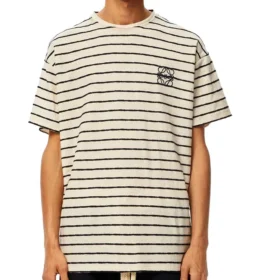 Loewe Stripe Kurzarm-T-Shirt für Herren, weiss, H6109650Pc-2396