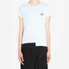 Logo-Kurzarm-T-Shirt Hellblau S6299062Cr