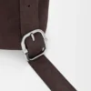 Loop Bucket aus genarbtem Nubukleder