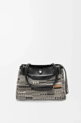 Madrid-Tasche in mittlerer Grösse aus gewebtem Textil