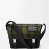 Medium Flex Messenger aus Canvas und gebürstetem Wildleder