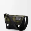 Medium Flex Messenger aus Canvas und gebürstetem Wildleder